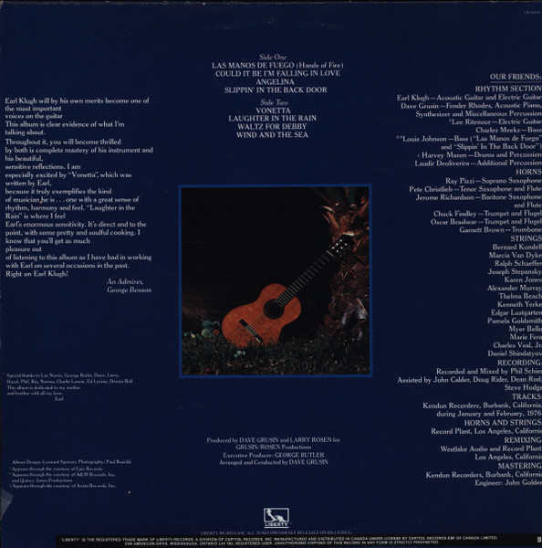 Earl Klugh - Earl Klugh | Liberty (LN-10163) - 2