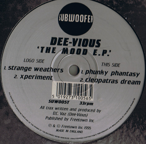 Dee Vious - The Mood E.P. | Subwoofer (SUW005T) - main