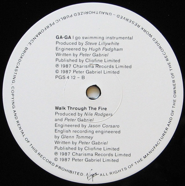 Peter Gabriel - Red Rain | Virgin (PGS 4 12) - 4