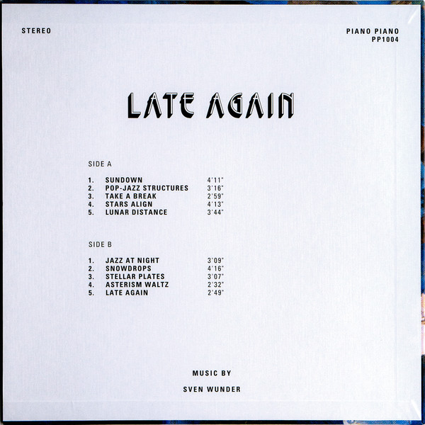 Sven Wunder - Late Again | Piano Piano (PP1004) - 2