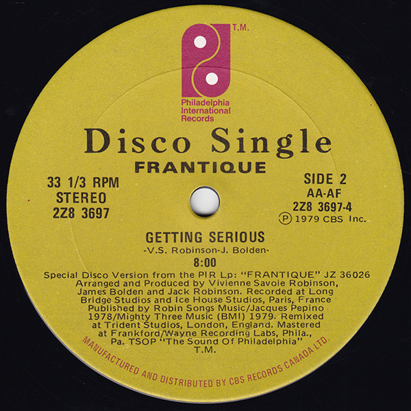 Frantique - Strut Your Funky Stuff (Special Disco Version) | Philadelphia International Records (2Z8 3697) - 2