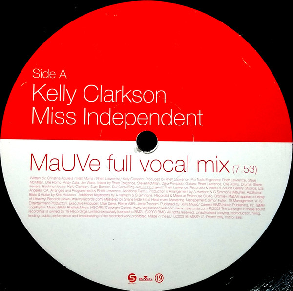 Kelly Clarkson - Miss Independent (MaUVe Mixes) | BMG UK & Ireland (MISSY12)