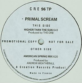 Primal Scream - Higher Than The Sun | Creation Records (CRE 96 TP)