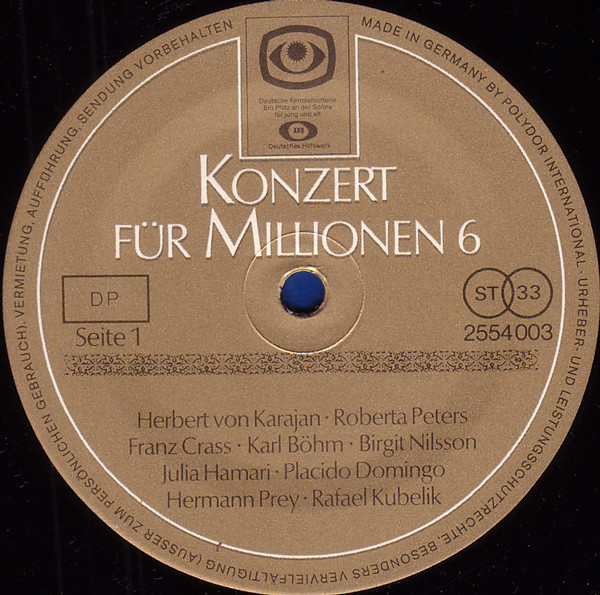 Various - Konzert Für Millionen 6 | Deutsche Grammophon (2554 003)