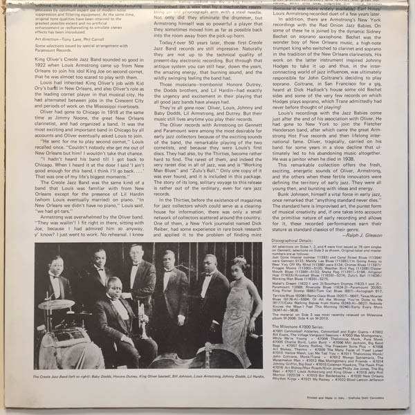 Louis Armstrong And King Oliver - Louis Armstrong And King Oliver | Milestone (HB 6028) - 4