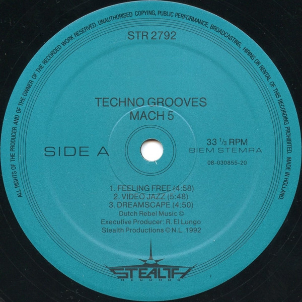 Techno Grooves - Mach 5 | Stealth Records (STR 2792) Techno Grooves - Mach 5 | Stealth Records (STR 2792)