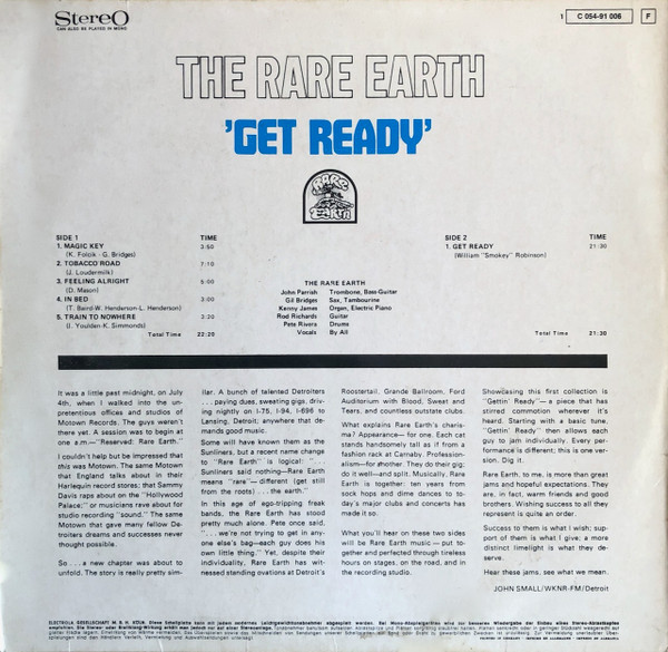 Rare Earth - Get Ready | Rare Earth (1 C 054-91 006) - 2 Rare Earth - Get Ready | Rare Earth (1 C 054-91 006) - 2