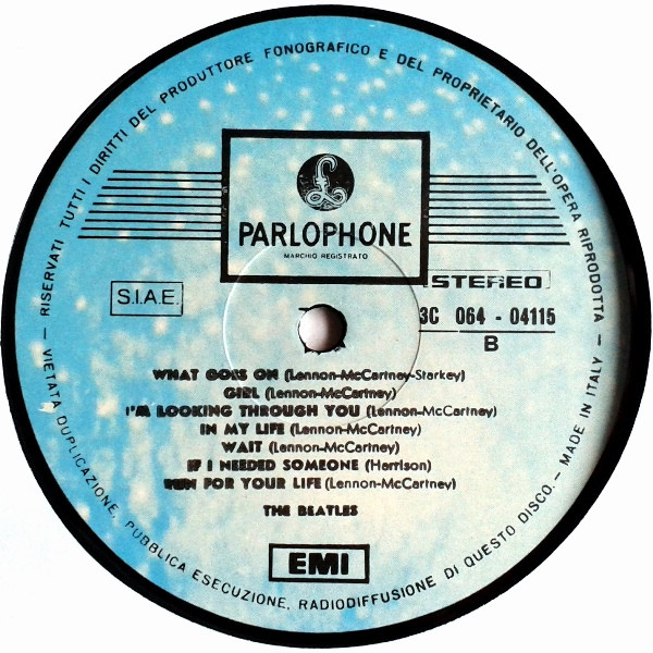 The Beatles - Rubber Soul | Parlophone (3C 064 - 04115) - 4 The Beatles - Rubber Soul | Parlophone (3C 064 - 04115) - 4