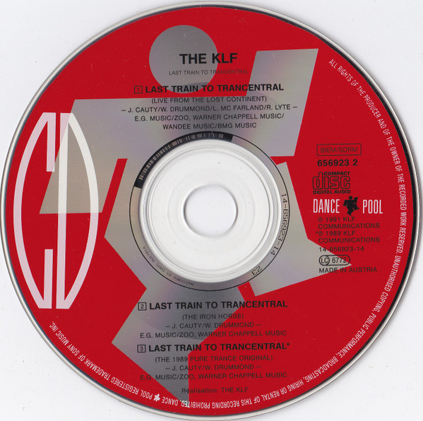 The KLF - Last Train To Trancentral (Live From The Lost Continent) | Dance Pool (DAN 656923 2) - 3