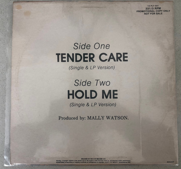 Brenda & The Big Dudes - Tender Care / Hold Me | Family (12FLY 541) - 2 Brenda & The Big Dudes - Tender Care / Hold Me | Family (12FLY 541) - 2