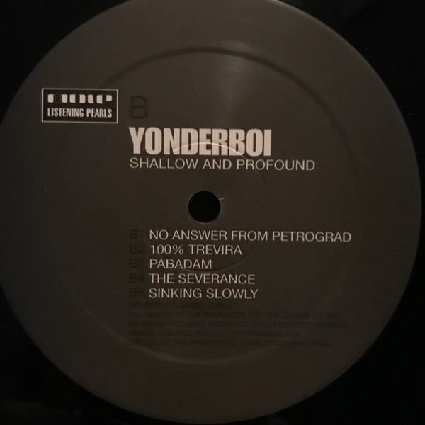 Yonderboi - Shallow And Profound | Mole Listening Pearls (MOLELP023-3) - 4