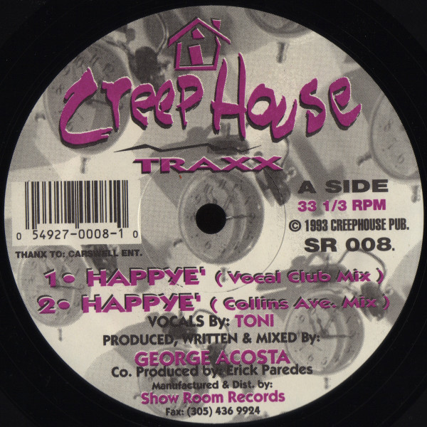 George Acosta - Happye' / I've Got Somethin | Showroom Records (SR 008)