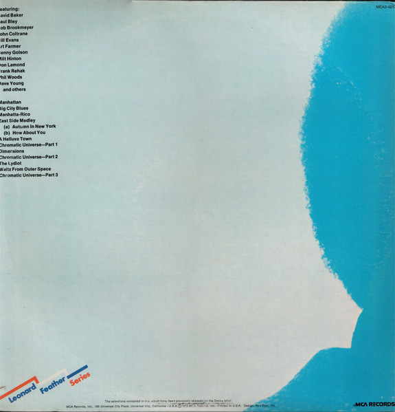 George Russell Orchestra - New York, N.Y. And Jazz In The Space Age | MCA Records (MCA-2-4017) - 3