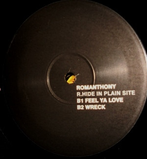 Romanthony - R.Hide In Plain Site | Glasgow Underground (GU LP 15) - 2