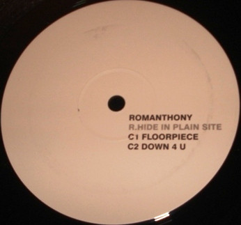 Romanthony - R.Hide In Plain Site | Glasgow Underground (GU LP 15) - 4