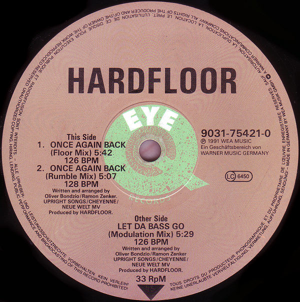 Hardfloor - Let Da Bass Go | Eye Q Records (9031-75421-0) - 3