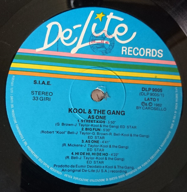 Kool & The Gang - As One | De-Lite Records (DLP 9005) - 2