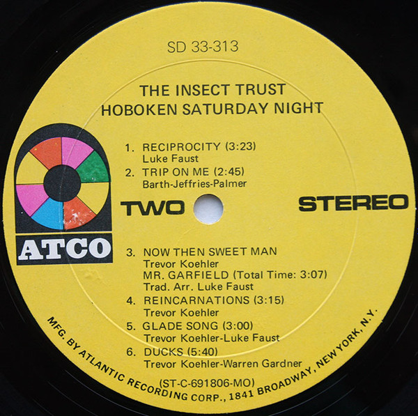 The Insect Trust - Hoboken Saturday Night | ATCO Records (SD 33-313) - 4