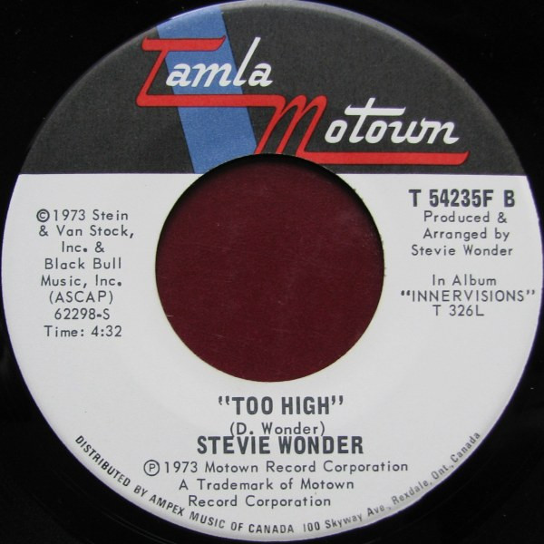 Stevie Wonder - Higher Ground | Tamla Motown (T 54235F) - 2