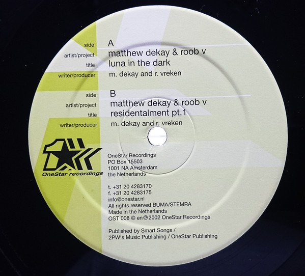 Matthew Dekay & Roob V - Luna In The Dark | OneStar Recordings (OST 008) - 2