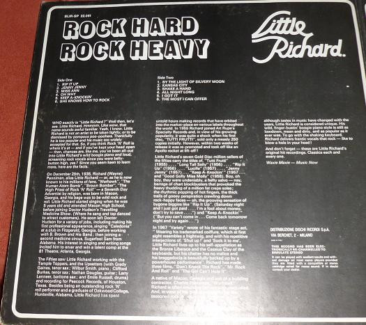 Little Richard - Rock Hard Rock Heavy | Specialty (SLIR-SP 22.061)