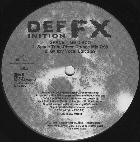 Def FX - Space Time Disco | RCA (07863 62488-1) - 4