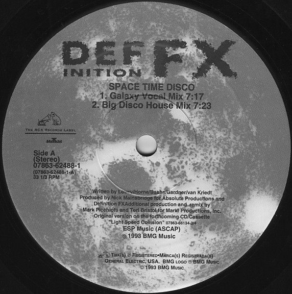 Def FX - Space Time Disco | RCA (07863 62488-1) - 3