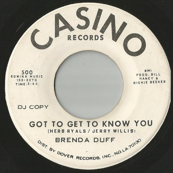 Brenda Duff - My Sweet One / Got To Get To Know You | Casino Records (500)
