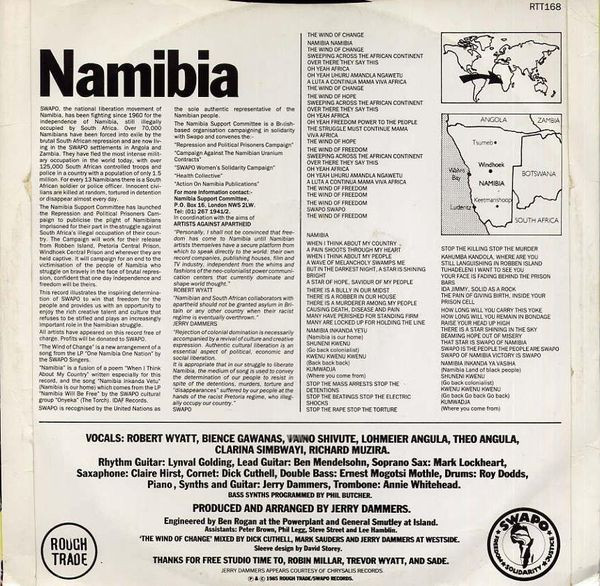 Robert Wyatt & SWAPO Singers - The Wind Of Change | Rough Trade (RTT 168)