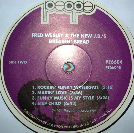 Fred & The New J.B.'s - Breakin' Bread | People (PE 6604) - 4