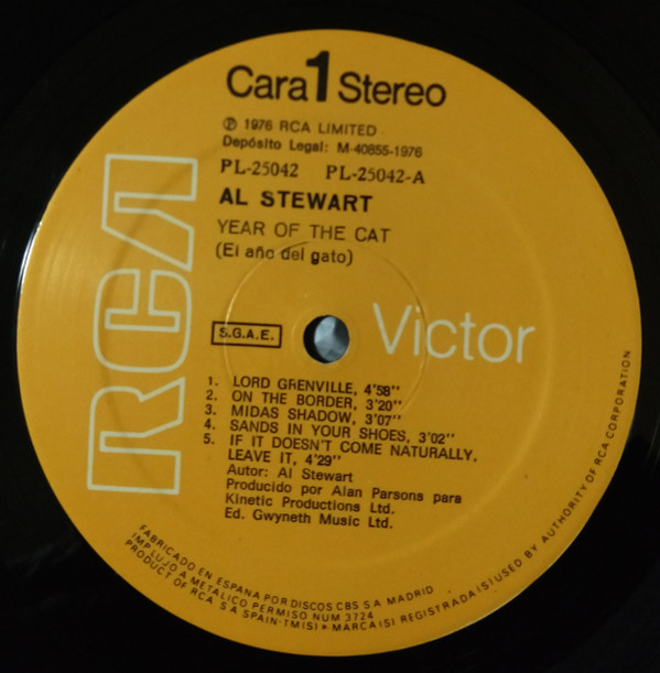 Al Stewart - Year Of The Cat = El Año Del Gato | RCA Victor (PL-25042) - 4 Al Stewart - Year Of The Cat = El Año Del Gato | RCA Victor (PL-25042) - 4