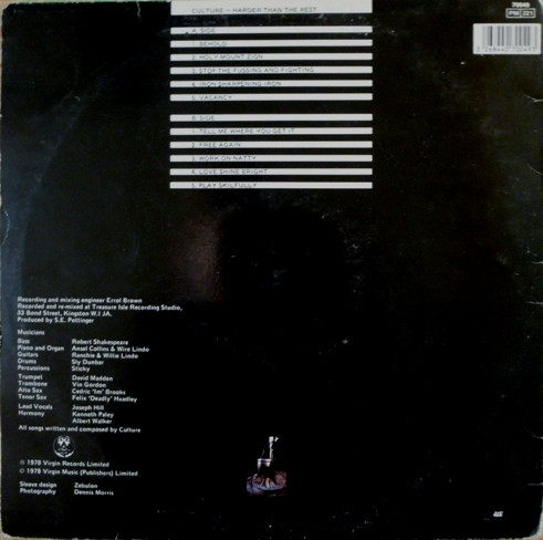 Culture - Harder Than The Rest | Virgin (70049) - 2 Culture - Harder Than The Rest | Virgin (70049) - 2