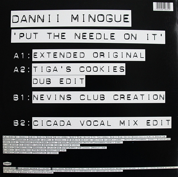 Dannii Minogue - Put The Needle On It | London Records (5050466196309) - 2
