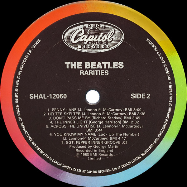 The Beatles - Rarities | Capitol Records (SHAL-12060) - 4