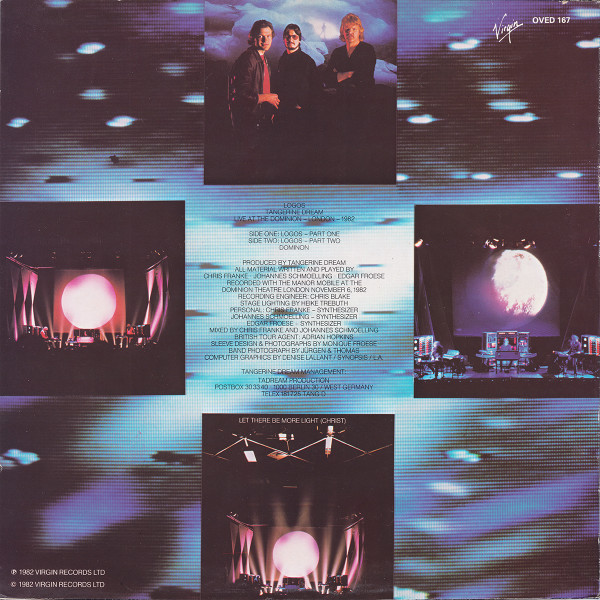 Tangerine Dream - Logos Live | Virgin (OVED 167) - 2
