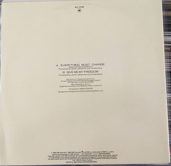 Paul Young - Everything Must Change | CBS (BA 12108) - 2 Paul Young - Everything Must Change | CBS (BA 12108) - 2