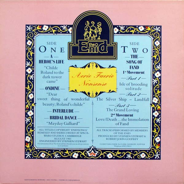 The Enid - Aerie Faerie Nonsense | Not On Label (The Enid Self-released) (ENID 6) - 2