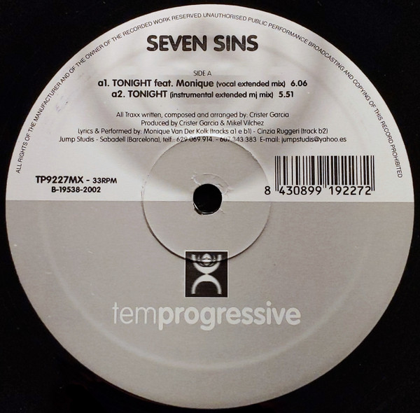Seven Sins - Tonight | Temprogressive (TP9227MX) - 3 Seven Sins - Tonight | Temprogressive (TP9227MX) - 3