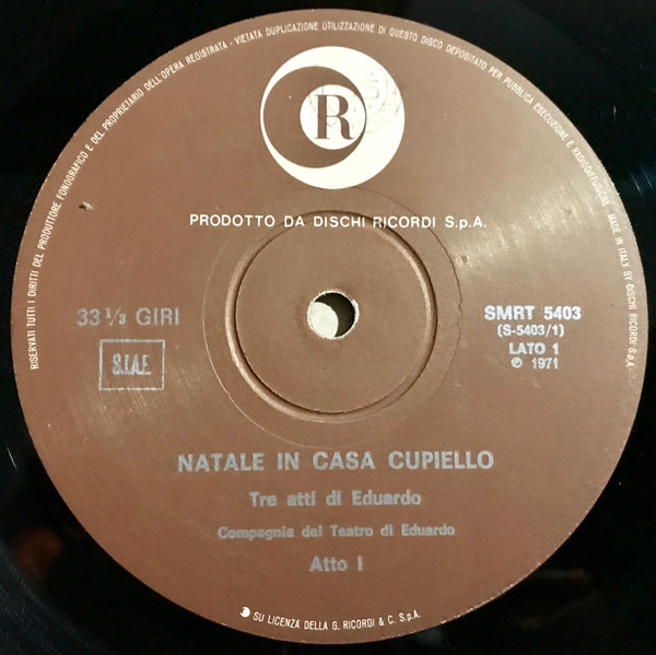 Eduardo De Filippo - Natale In Casa Cupiello | Ricordi (ORL 8207/08) - 4