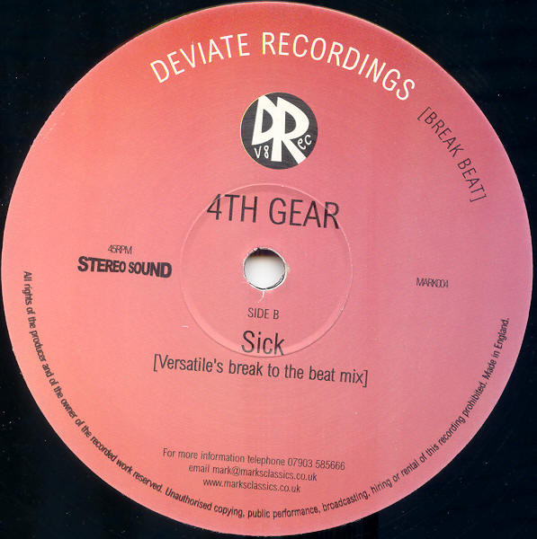 4th Gear - Sick | Deviate Recordings (MARK004) - 2