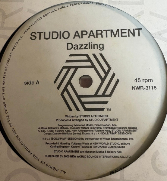 Studio Apartment - Dazzling / Landscape | New World Records (NWR-3115)