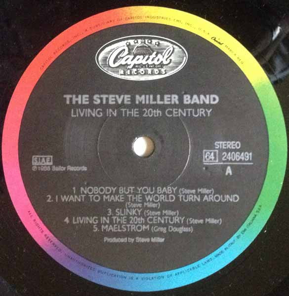 Steve Miller Band - Living In The 20th Century | Capitol Records (64 2406491) - 3