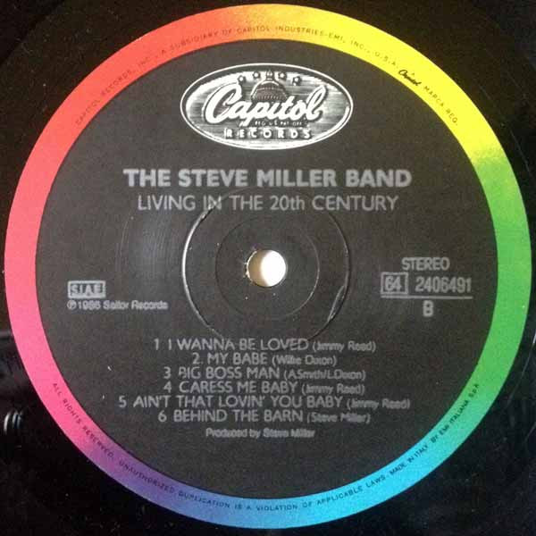 Steve Miller Band - Living In The 20th Century | Capitol Records (64 2406491) - 4