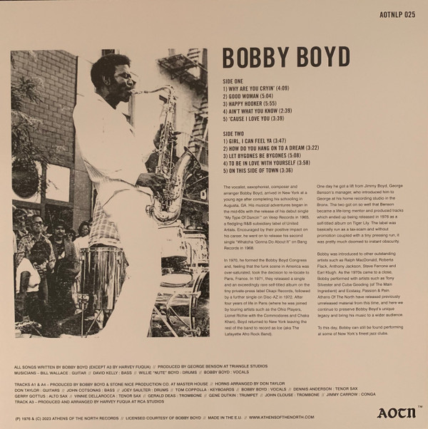 Bobby Boyd - Bobby Boyd | Athens Of The North (AOTNLP025) - 2