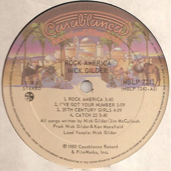 Nick Gilder - Rock America | Casablanca (NBLP 7243) - 3 Nick Gilder - Rock America | Casablanca (NBLP 7243) - 3