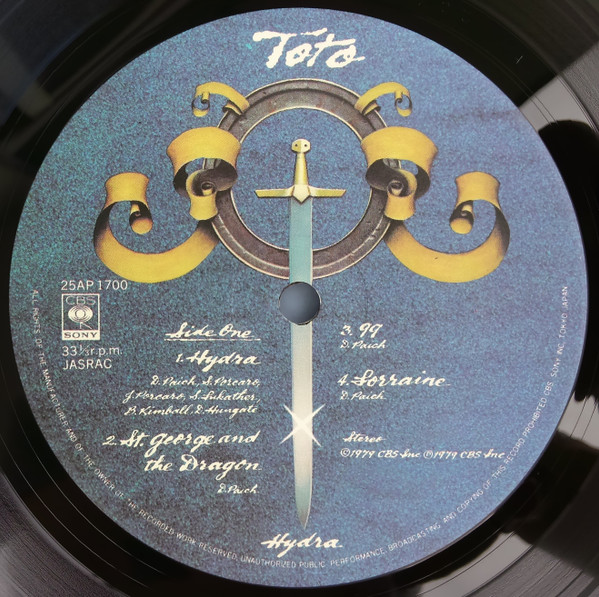 Toto - Hydra | CBS/Sony (25AP 1700) - 3