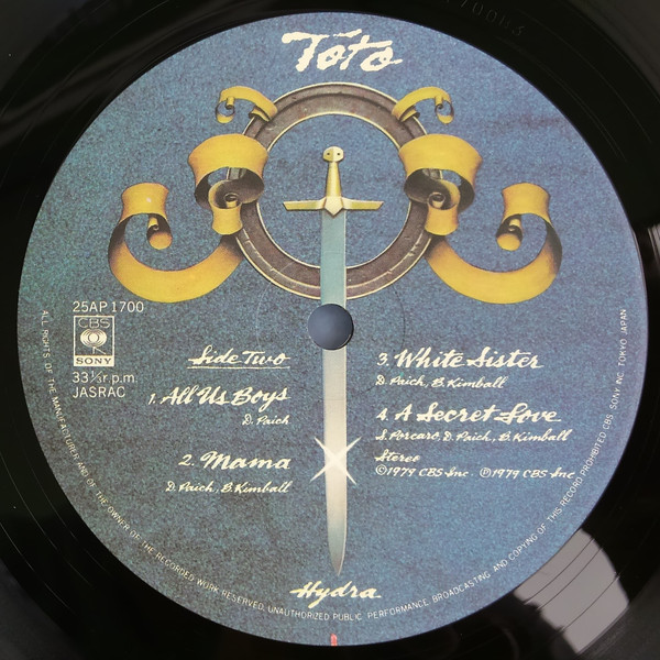 Toto - Hydra | CBS/Sony (25AP 1700) - 4