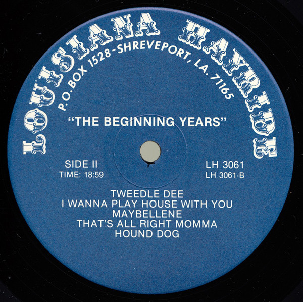 Elvis Presley - The Beginning Years, 1954 To '56 [Vinyl] | Louisiana Hayride (LH3061) - 4
