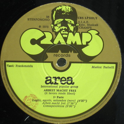 Area - Arbeit Macht Frei (Il Lavoro Rende Liberi) | Cramps Records (CRS LP5101) - 4 Area - Arbeit Macht Frei (Il Lavoro Rende Liberi) | Cramps Records (CRS LP5101) - 4
