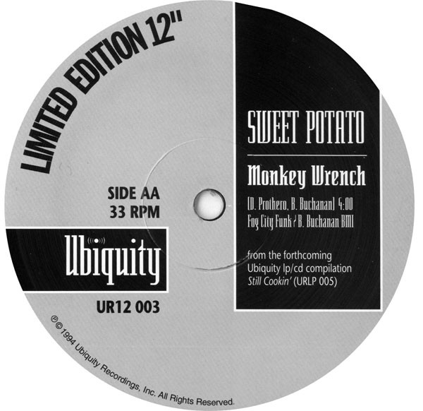 Ping Pong / Sweet Potato - Bebop Props / Monkey Wrench | Ubiquity (UR12 003) Ping Pong / Sweet Potato - Bebop Props / Monkey Wrench | Ubiquity (UR12 003)